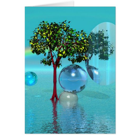 Surreal Landscape Greeting Cards (Voorkant)