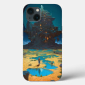 Surreal Landscape Towering City Fantasy Art Case-Mate iPhone Case (Achterkant)
