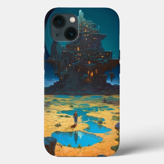 Surreal Landscape Towering City Fantasy Art Case-Mate iPhone Case (Achterkant)
