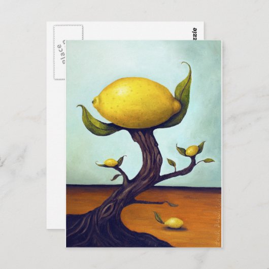 Surreal Lemon Tree Briefkaart (Voorkant / Achterkant)