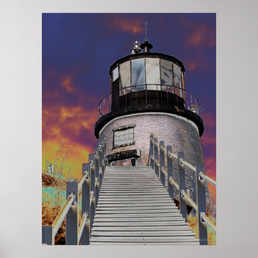 Surreal Lighthouse Poster (Voorkant)