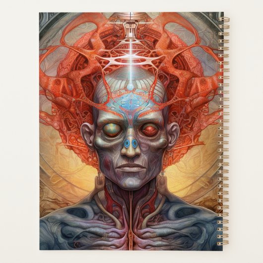 Surreal Man Visionary Art Planner (Achterkant)