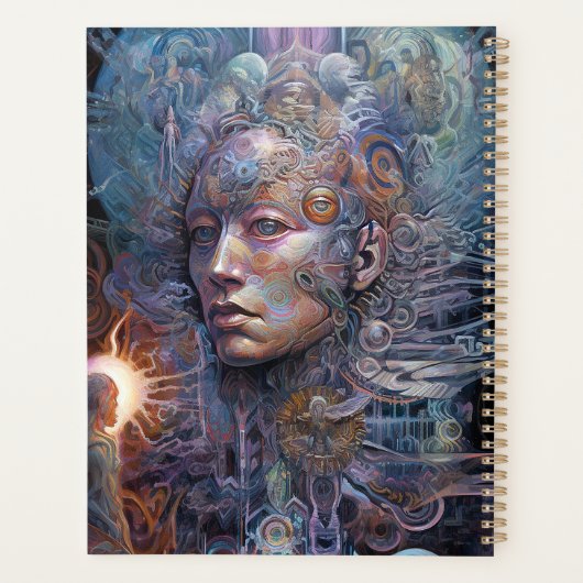 Surreal Man Visionary Art Planner (Achterkant)