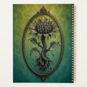 Surreal Many Faces Flower Notebook Planner (Achterkant)