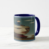 Surreal Mechanical Head Dream Art Mug (Devant droit)