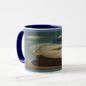 Surreal Mechanical Head Dream Art Mug (Devant gauche)
