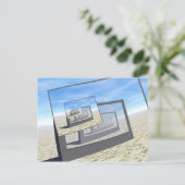 Surreal-monitoren oneindige lus briefkaart (Staand voorkant)