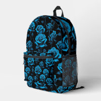 Surreal Neon Blauwe Rozen