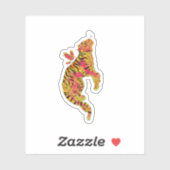 Surreal Neon Tiger Sticker (Vel)