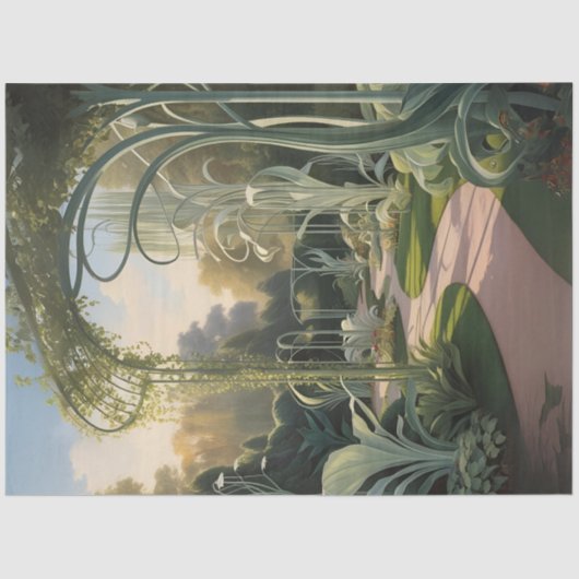 Surreal Nouveau Tuin Decoupage Papier (Voorkant)