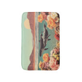 Surreal Ocean Scene With Whales And Coral Badmat (Voorkant Verticaal)