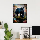 Surreal Panther Safari Poster (Thuiskantoor)