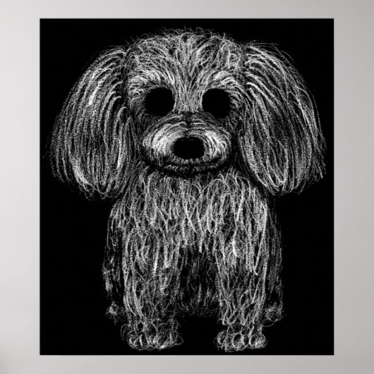 Surreal Poodle Poster (Voorkant)