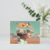 Surreal Portrait with Architectural Landscape Briefkaart (Staand voorkant)