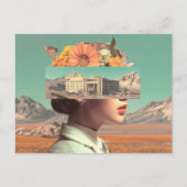 Surreal Portrait with Architectural Landscape Briefkaart (Voorkant)