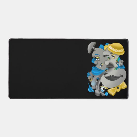 Surreal Puzzle Visages Bureau Mat (Recto)