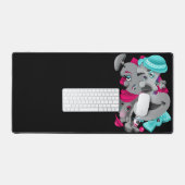 Surreal Puzzle Visages Bureau Mat (Clavier et souris)