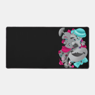 Surreal Puzzle Visages Bureau Mat