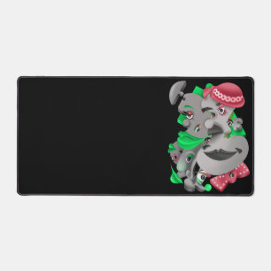 Surreal Puzzle Visages Bureau Mat