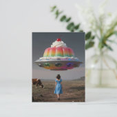 Surreal Rainbow Sweet Treat Briefkaart (Staand voorkant)