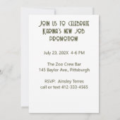 Surreal Retro Euro Guy Party Invitation (Dos)