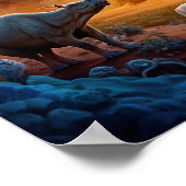 Surreal Rhino Safari Poster (Hoek)