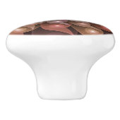 Surreal Shiny Flower Moderne Abstract Fractal Art Keramische Knop (Zijkant)