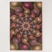 Surreal Shiny Flower Moderne Abstract Fractal Art Legpuzzel (Verticaal)