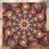 Surreal Shiny Flower Moderne Abstract Fractal Art Raamsticker (Vel 2)