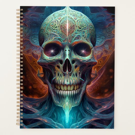 Surreal Skull Gothic Horror Art Planner (Voorkant)