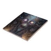 Surreal Skull Gothic Horror Art Tegeltje (Zijkant)