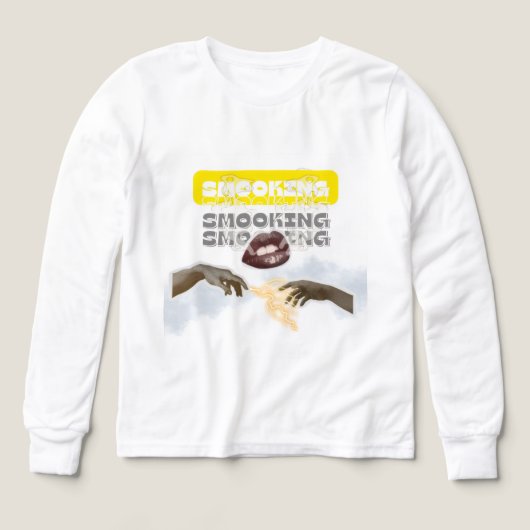 Surreal Smoking Lips and Michelangelo Hands PopArt (Motif recto)
