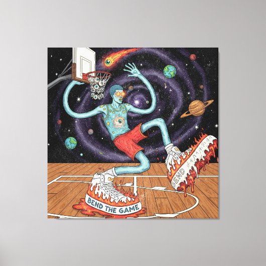 Surreal Space Dunk Stretched Canvas (Voorkant)