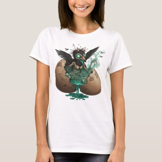Surreal Spooky Crow Women's Tee T-shirt (Voorkant)