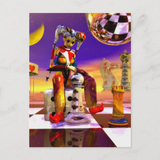 Surreal Time beroemd gemaakt door Lenny Metaphysic Briefkaart