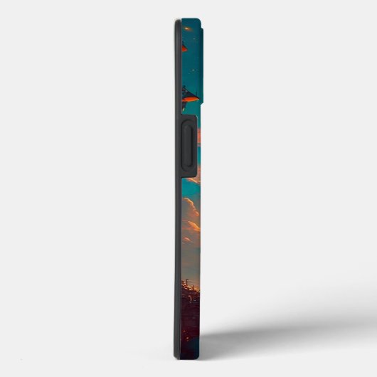Surreal Towers Planet Visionary Landscape Case-Mate iPhone Case (Achterkant / Rechts)