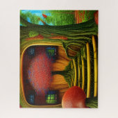 Surreal Tree House in het bos Legpuzzel (Verticaal)