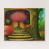 Surreal Tree House in het bos Legpuzzel (Horizontaal)