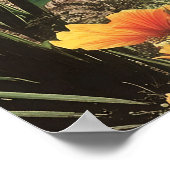 Surreal Tropical Lake With Palm Trees Poster (Hoek)