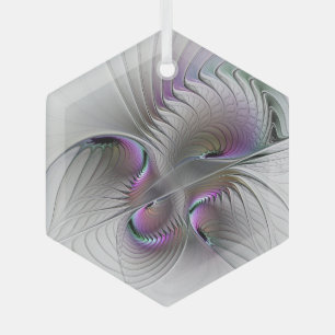 Surreal verlegen schoonheid moderne abstracte frac glas ornament