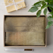 Surreal Victoriaans Gold Landscape met script Tissuepapier (Geschenk)