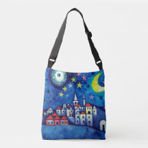 Surreal Village Cross-Body Tas