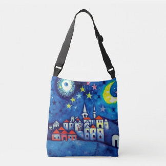 Surreal Village Cross-Body Tas