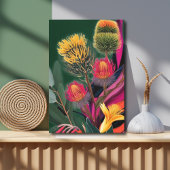 Surreal Wildflower Australian Botanical Canvas Afdruk