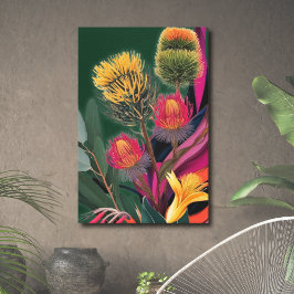 Surreal Wildflower Australian Botanical Canvas Afdruk