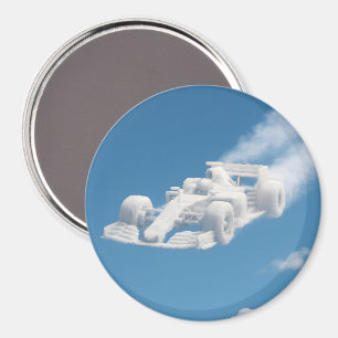 Surreal wolkenracer cirkelvormige magneet