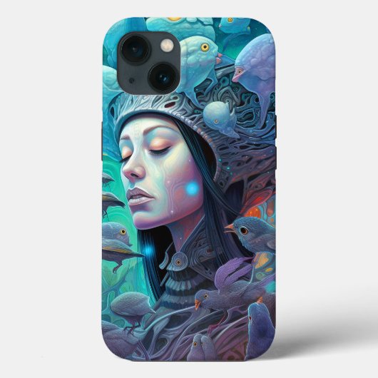 Surreal Woman Voed Visionary Art Case-Mate iPhone Case (Achterkant)