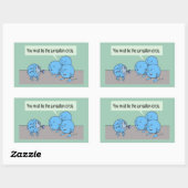 Surréalisme Cercle rectangle autocollant (Feuille)