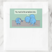 Surréalisme Cercle rectangle autocollant (Sac)