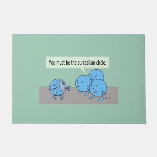 Surrealisme Circle doormat Deurmat (Voorkant)